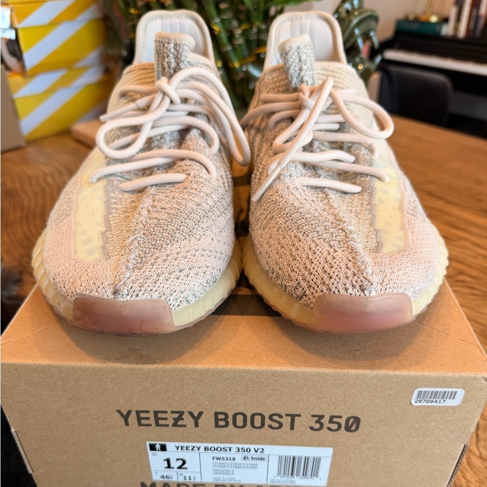 Adidas Yeezy Boost 350 V2 in Cream and Tan